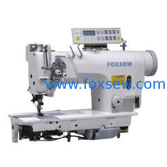 China Computer-controlled Direct Drive Fixed Needle Bar Double Needle Lockstitch Sewing Machine supplier