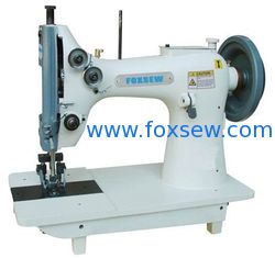 China Double Needle Top and Bottom Feed Lockstitch Moccasin Machine for Extra Heavy Duty supplier