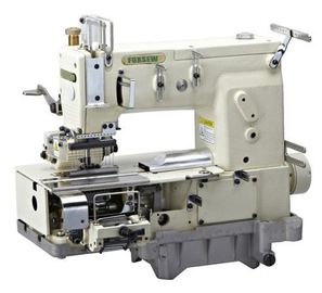 12-needle Flat-bed Double Chain Stitch Sewing Machine for simultaneous shirring FX1412PQ